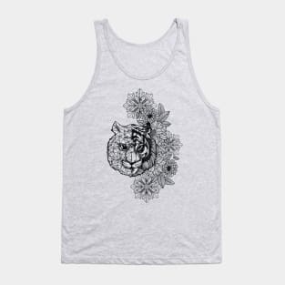 Lineart Tiger Tank Top